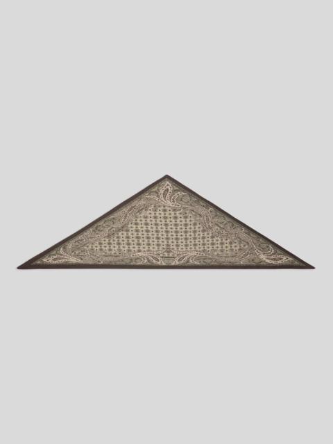 Etro TRIANGULAR WOOL SCARF WITH TIE MOTIF