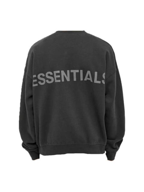 ESSENTIALS Fear of God Essentials Reflective Logo Sweatshirt 'Black' 192HO192105F