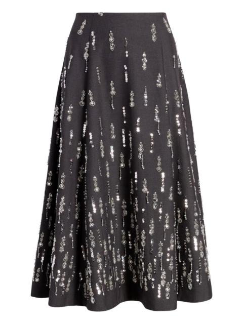 Cinq à Sept Selene embellished midi skirt