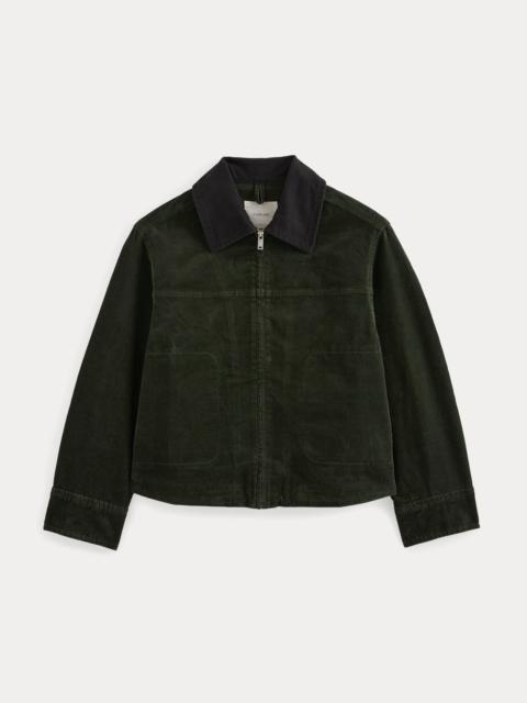 EVERLANE STRETCH CORDUROY ZIP JACKET