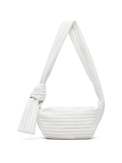 ISSEY MIYAKE Off-White Linear Knit 58 Bag