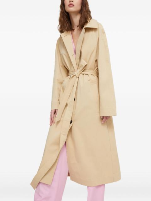 HUGO belted buttonup trench coat