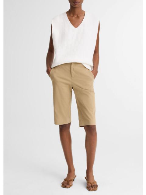 Vince Avery Mid-Rise Italian Stretch-Cotton Short