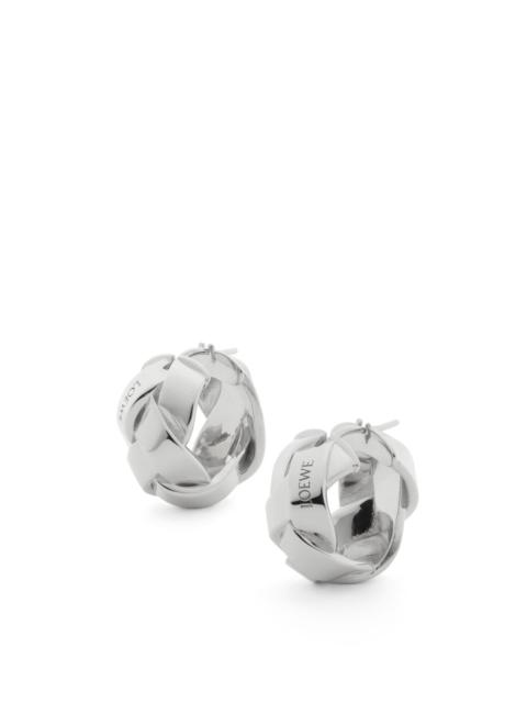 Loewe Nest hoop earrings in sterling silver