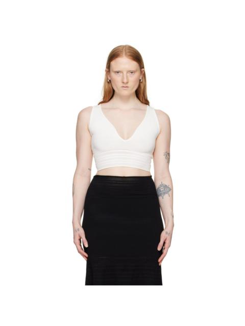 Victoria Beckham White Frame Detail Camisole