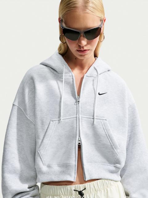 Nike Nike Studio Fleece Medium Weight Women's Oversized Full-Zip Cropped Hoodie