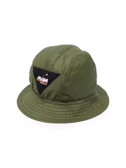 MSGM logo-patch bucket hat