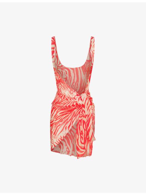 SKIMS Swim Cover-Ups Sheer Open-Front Sarong