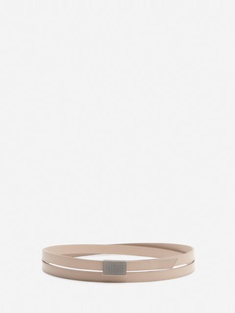 Lanvin DOUBLE CONCERTO LEATHER BELT