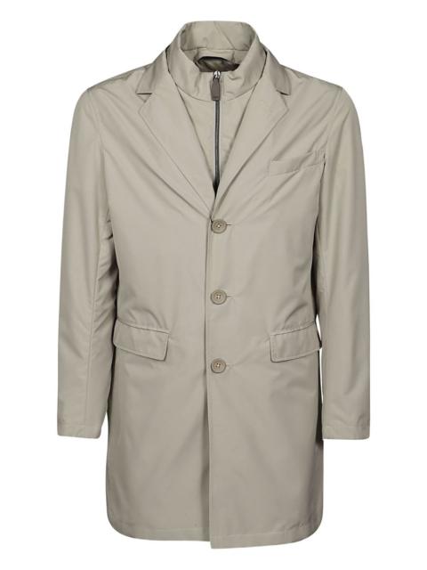 Herno buttoned high-neck coat