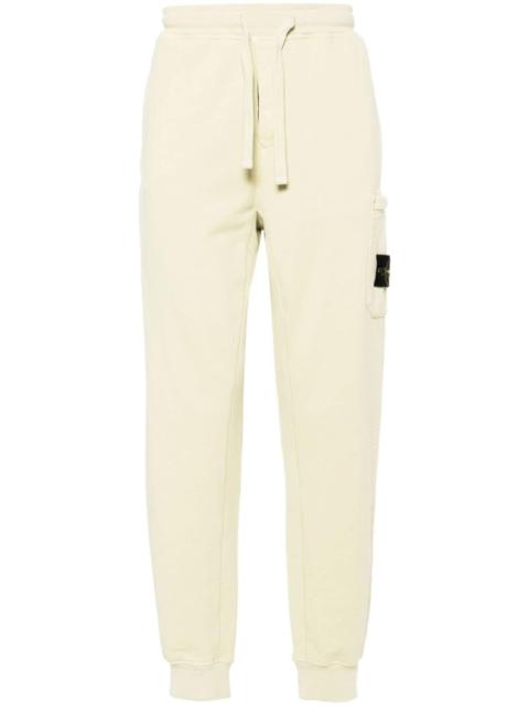 Stone Island Compass-badge cotton track trousers