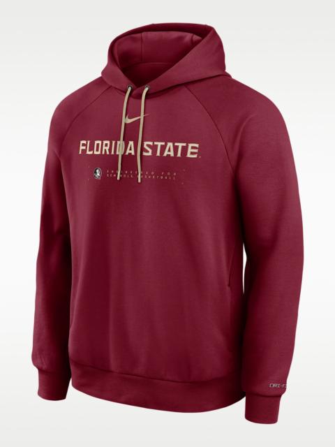 Nike Florida State Courtside Basketball Practice Men's Nike Dri-FIT Pullover Hoodie