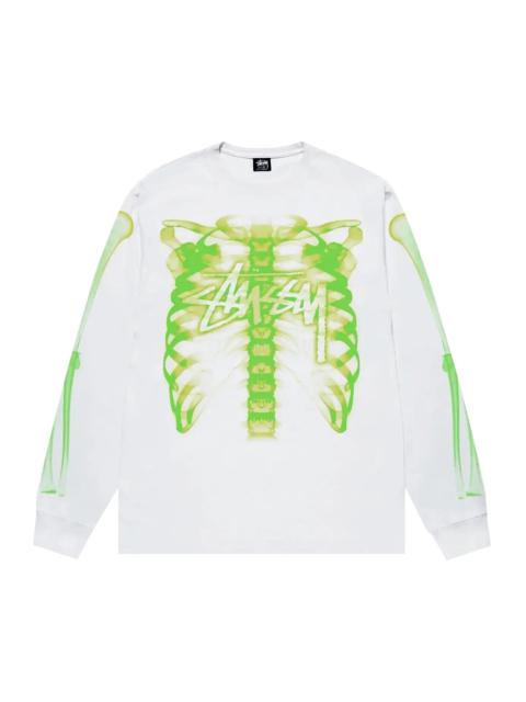 Stussy Rib Cage 3M Long-Sleeve Tee 'White'