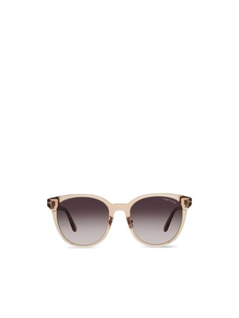 TOM FORD round full-rim sunglasses