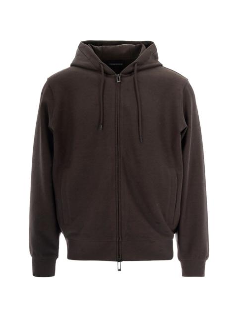 EMPORIO ARMANI Eagle jacquard hoodie
