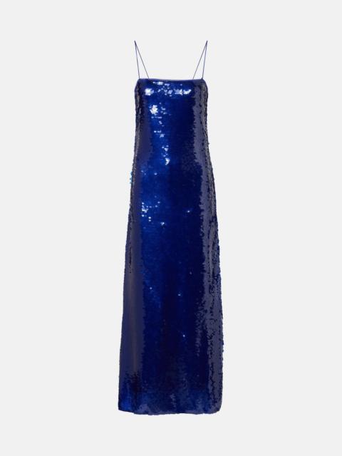 ROTATE Sequined maxi dress