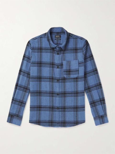 Trek Checked Cotton-Blend Flannel Shirt