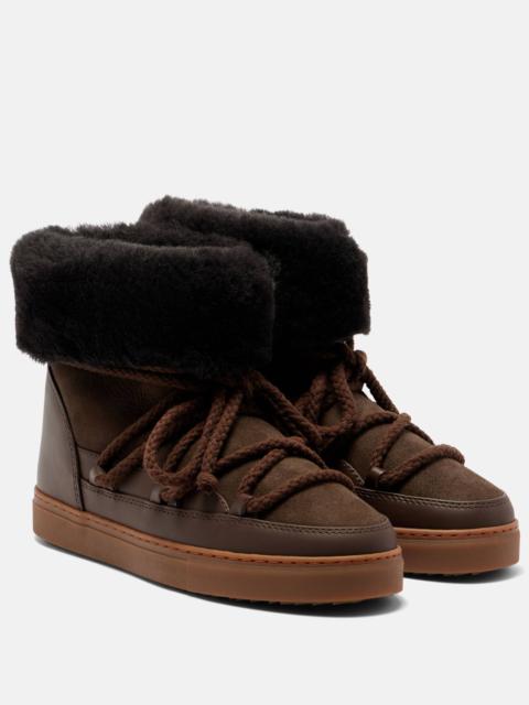 INUIKII Classic High leather and suede snow boots