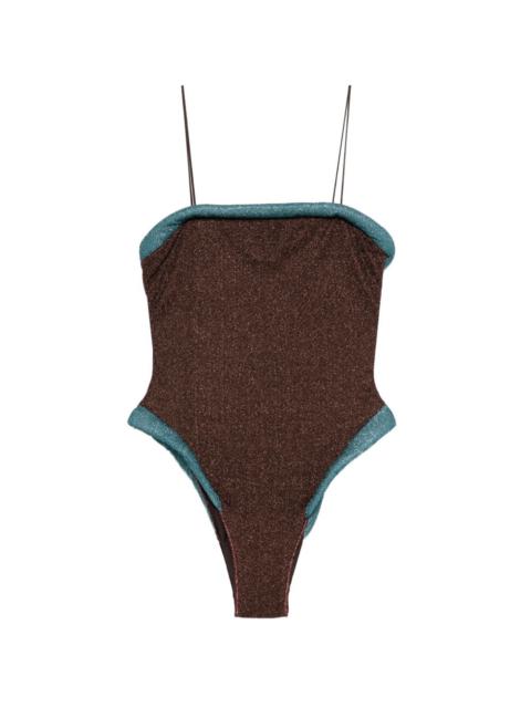 Oséree square strap swimsuit