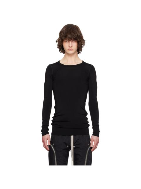 Rick Owens Black Temple Rib LS T-shirt