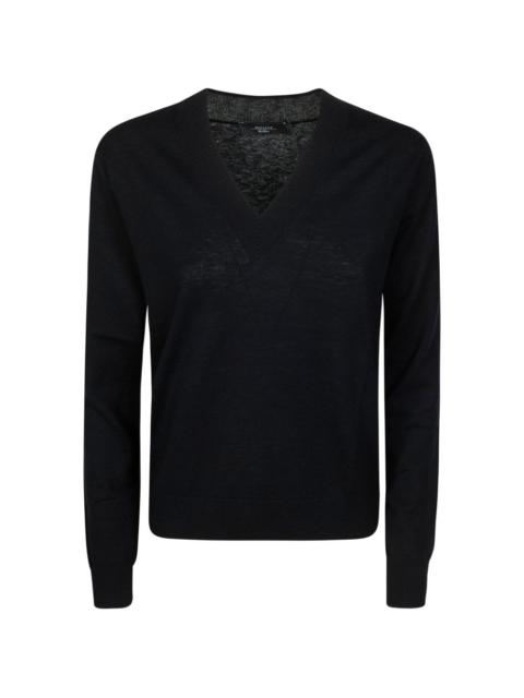 WEEKEND Max Mara V-neck knit wool sweater