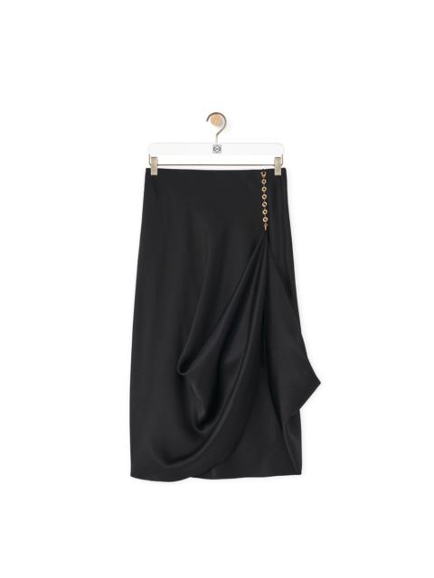 Chain skirt in silk