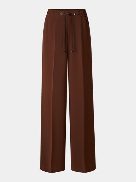 BOGNER Enny crepe pants in Brown