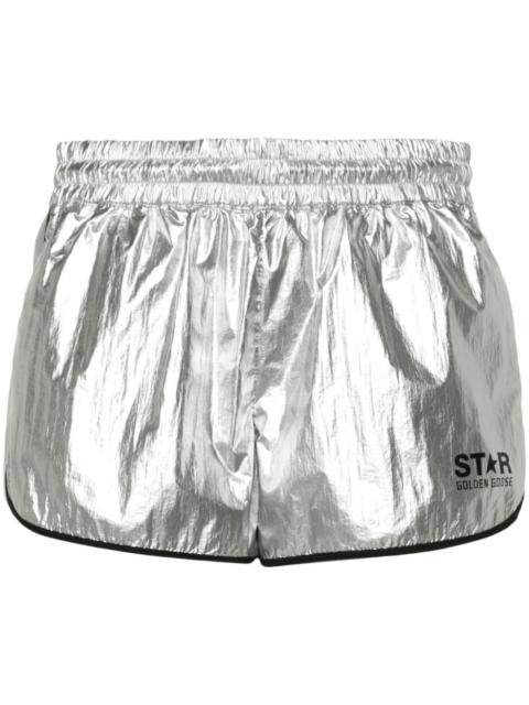 Golden Goose Diana laminated mini shorts