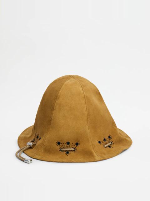 Tod's HAT IN SUEDE - YELLOW