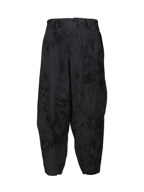 Yohji Yamamoto JACQUARD PANTS / BLK