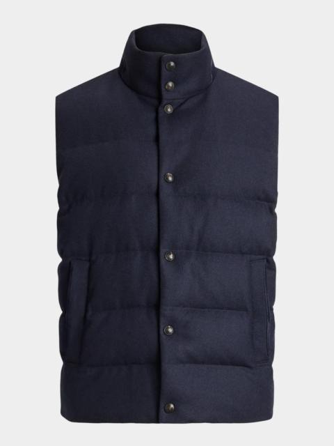Ralph Lauren Men's Harwick Cashmere-Blend Down Vest