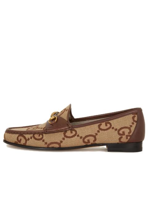 (WMNS) Gucci 1953 loafer with Horsebit 'Camel Ebony' 727581-FABB5-2559