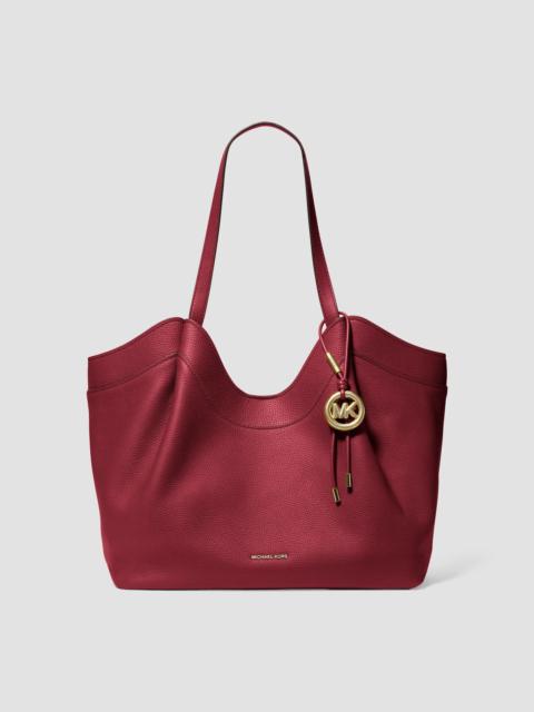 MICHAEL KORS Women's Nolita Large Leather Tote Bag - Deep Red