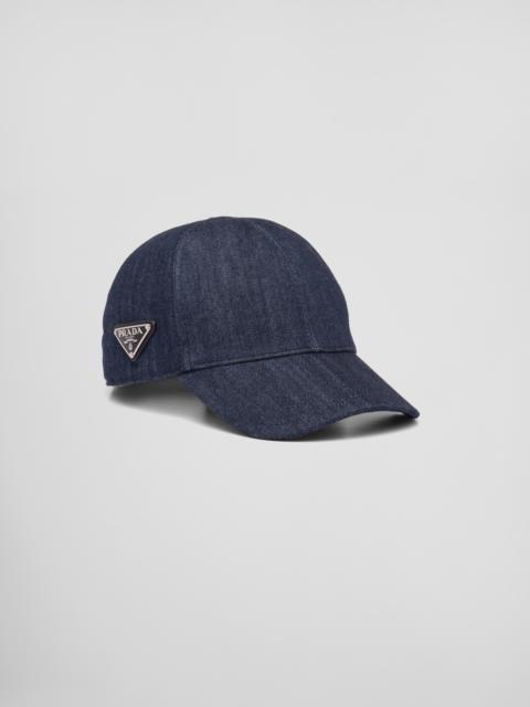 Denim baseball cap