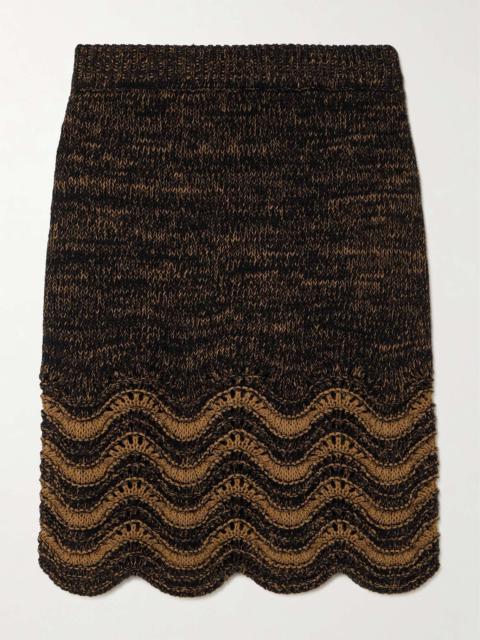 WALES BONNER Chord knitted skirt