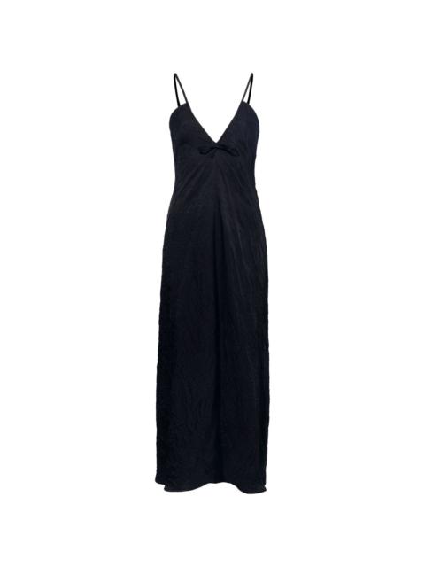 v-neck maxi dress