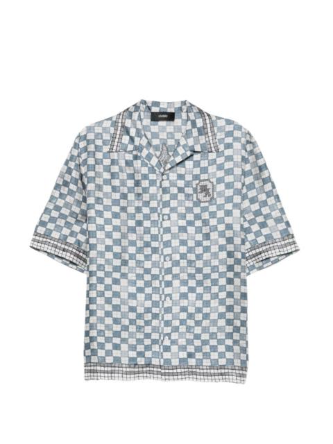 AMIRI MA chequered graphic shirt