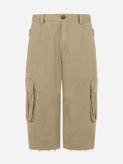 Dolce & Gabbana Stretch cotton cargo shorts