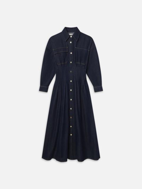 FRAME The Nipped Dress in Rinse
