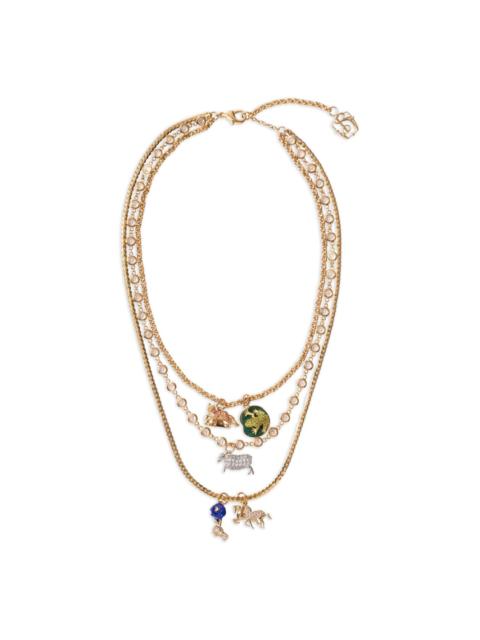 Burberry triple-layer charm necklace