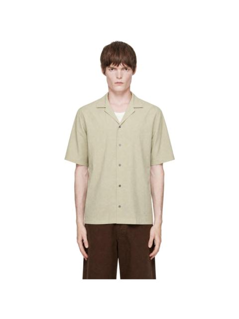 Maison Kitsuné Khaki Resort Shirt