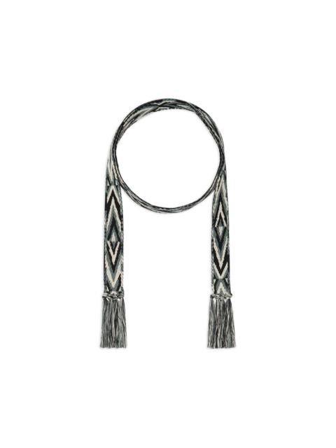 Pierre-Louis Mascia geometric tassel cotton belt