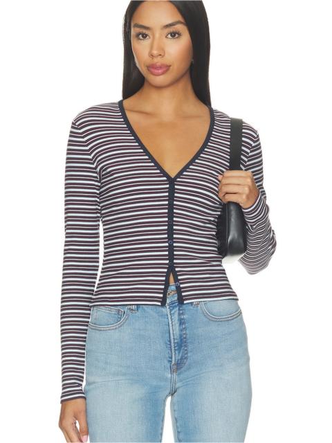 GOOD AMERICAN The Rib V Neck Cardigan