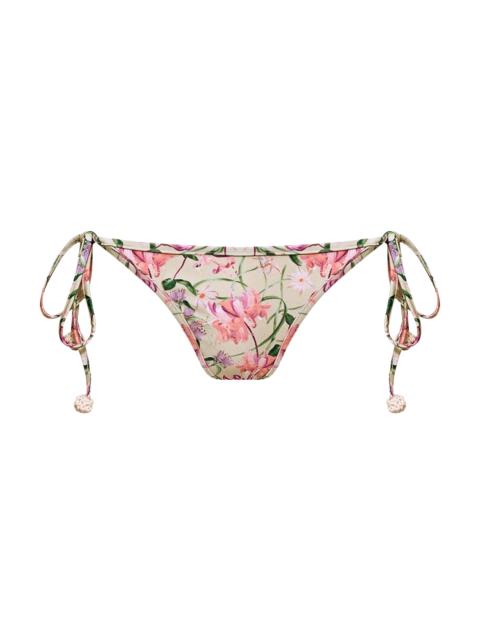 PatBO Women's Honey Flower Lace Bikini Bottom - Green