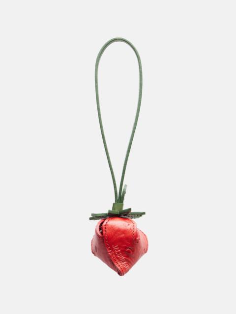 JACQUEMUS La Fraise Small embossed leather bag charm