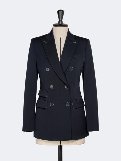 Max Mara EGREGE Double-breasted comfortable wool blazer - ULTRAMARINE