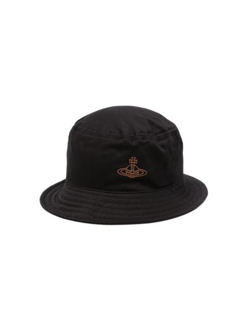Orb-embroidered bucket hat