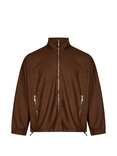 Song for the Mute half-zip drawstring-hem pullover jacket