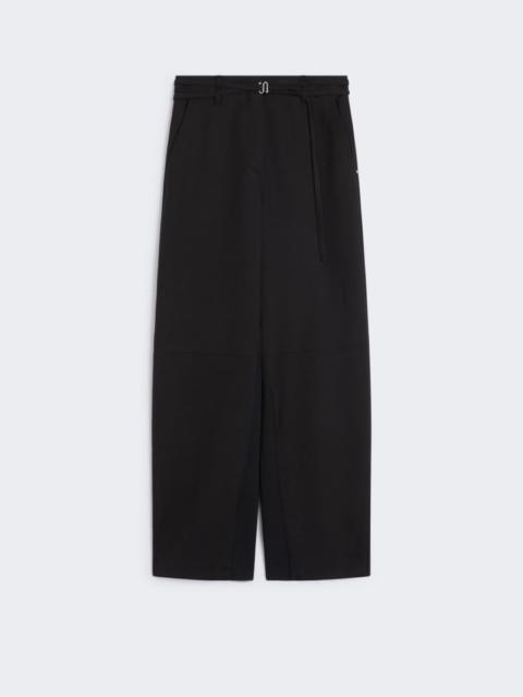 Sportmax Straight trousers with knitted detail