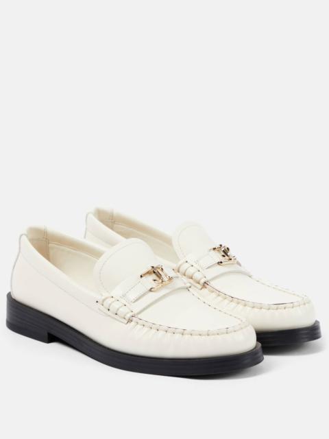 JIMMY CHOO Addie leather loafers